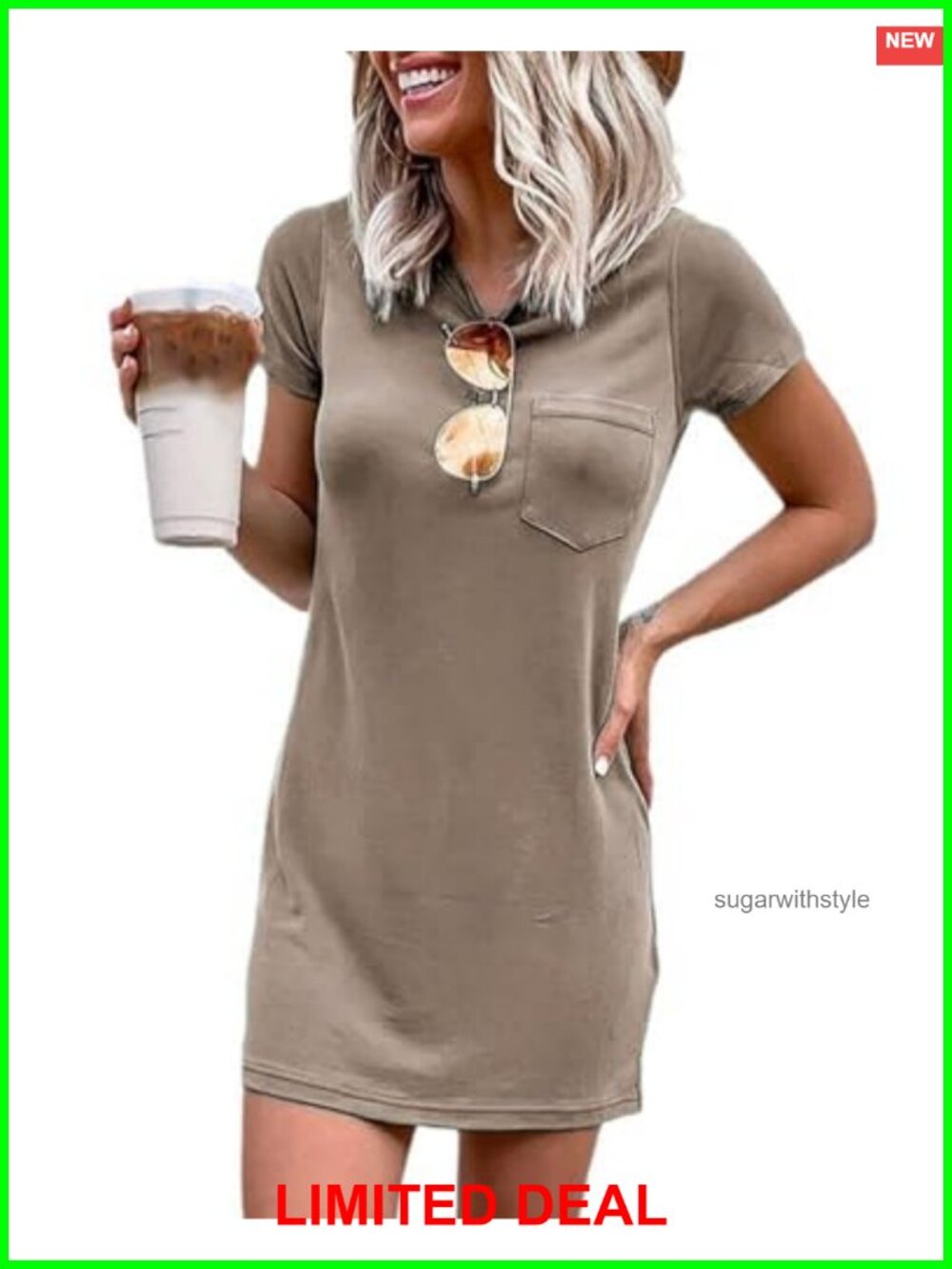 Womens T Shirt Dress Summer Mini Short Sleeve Casual Sundress Beach